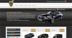 Desktop Screenshot of chauffeurservice-munich.com